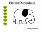 Preview: Plotterdatei Elefant